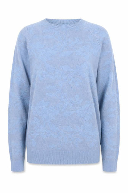 Next Womens Blue Floral  Pullover Jumper Size 8