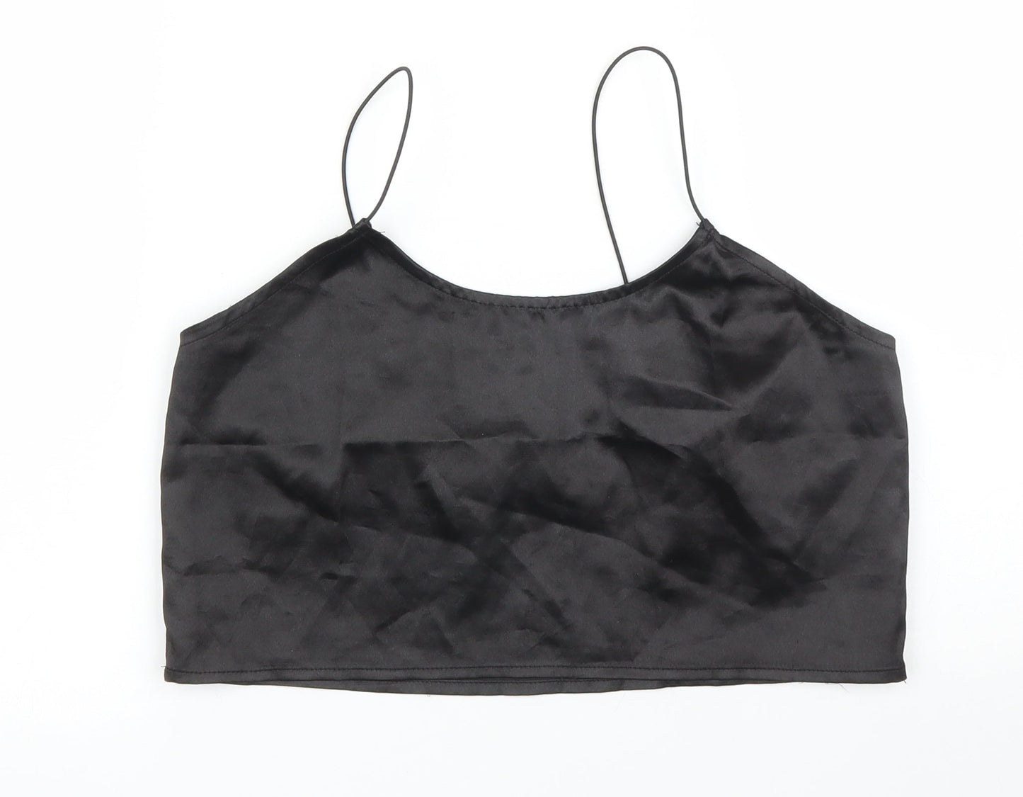 PRETTYLITTLETHING Womens Black   Camisole Blouse Size 6