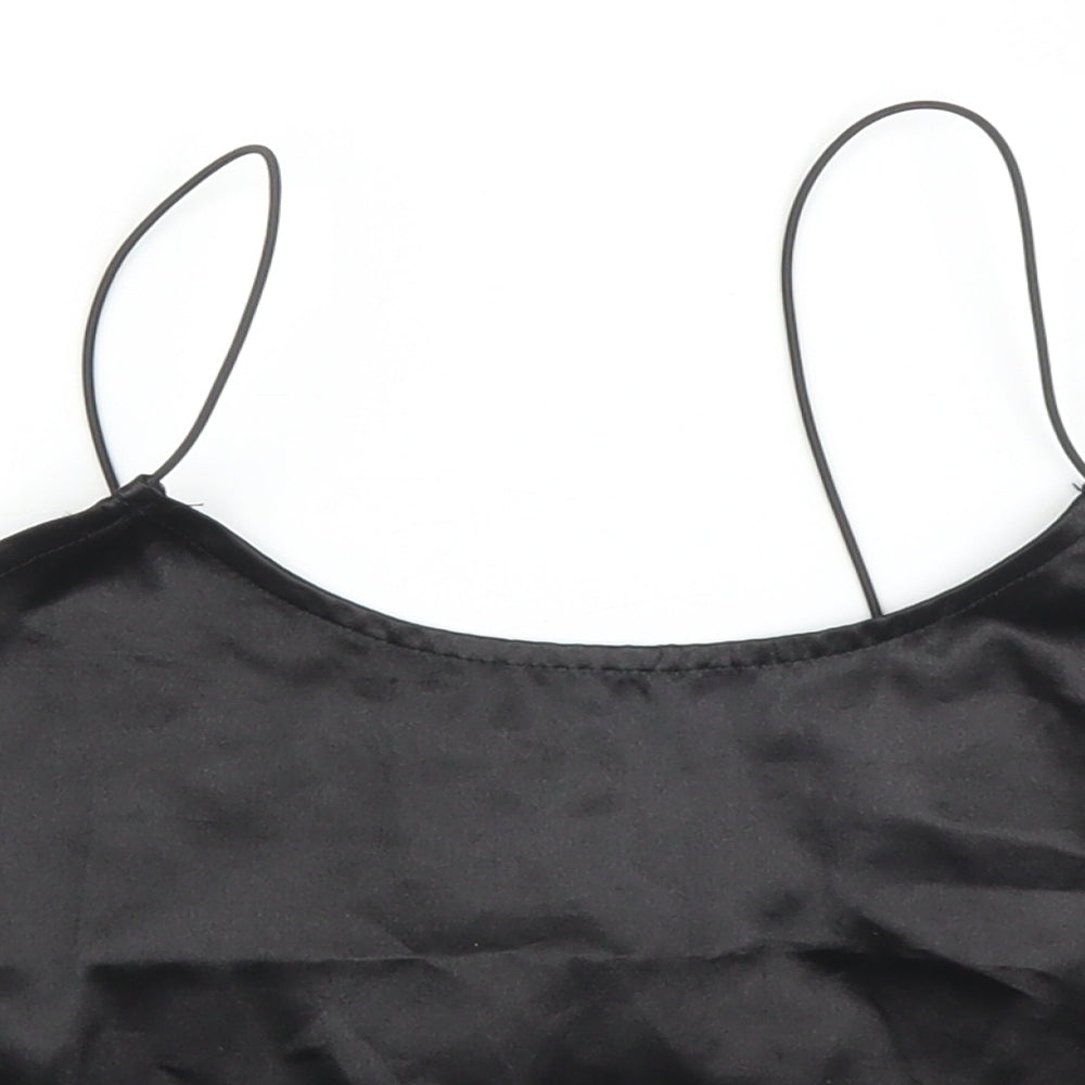 PRETTYLITTLETHING Womens Black   Camisole Blouse Size 6