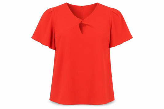 F&F Womens Red   Basic Blouse Size 8