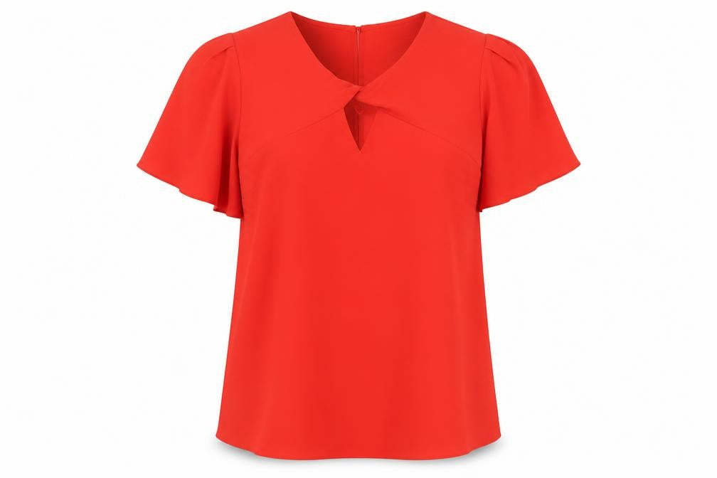 F&F Womens Red   Basic Blouse Size 8