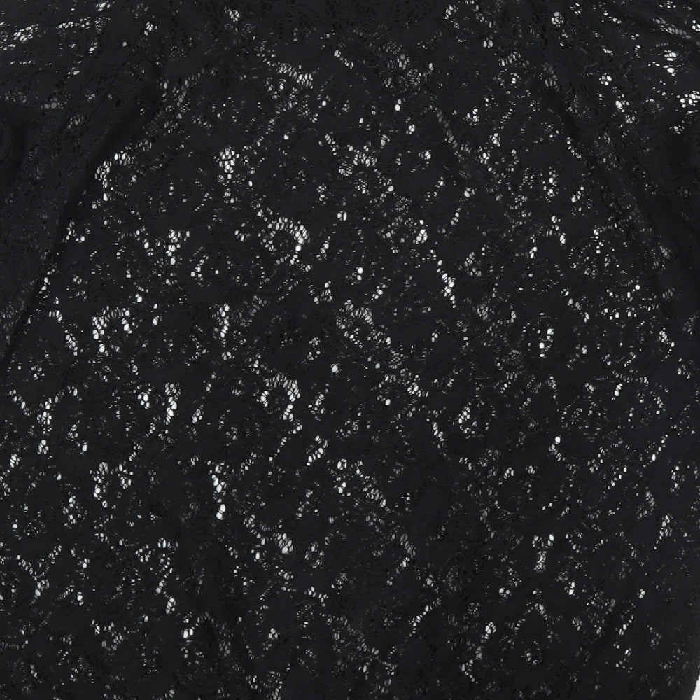 NEXT Womens Black Floral  Pullover Jumper Size 12