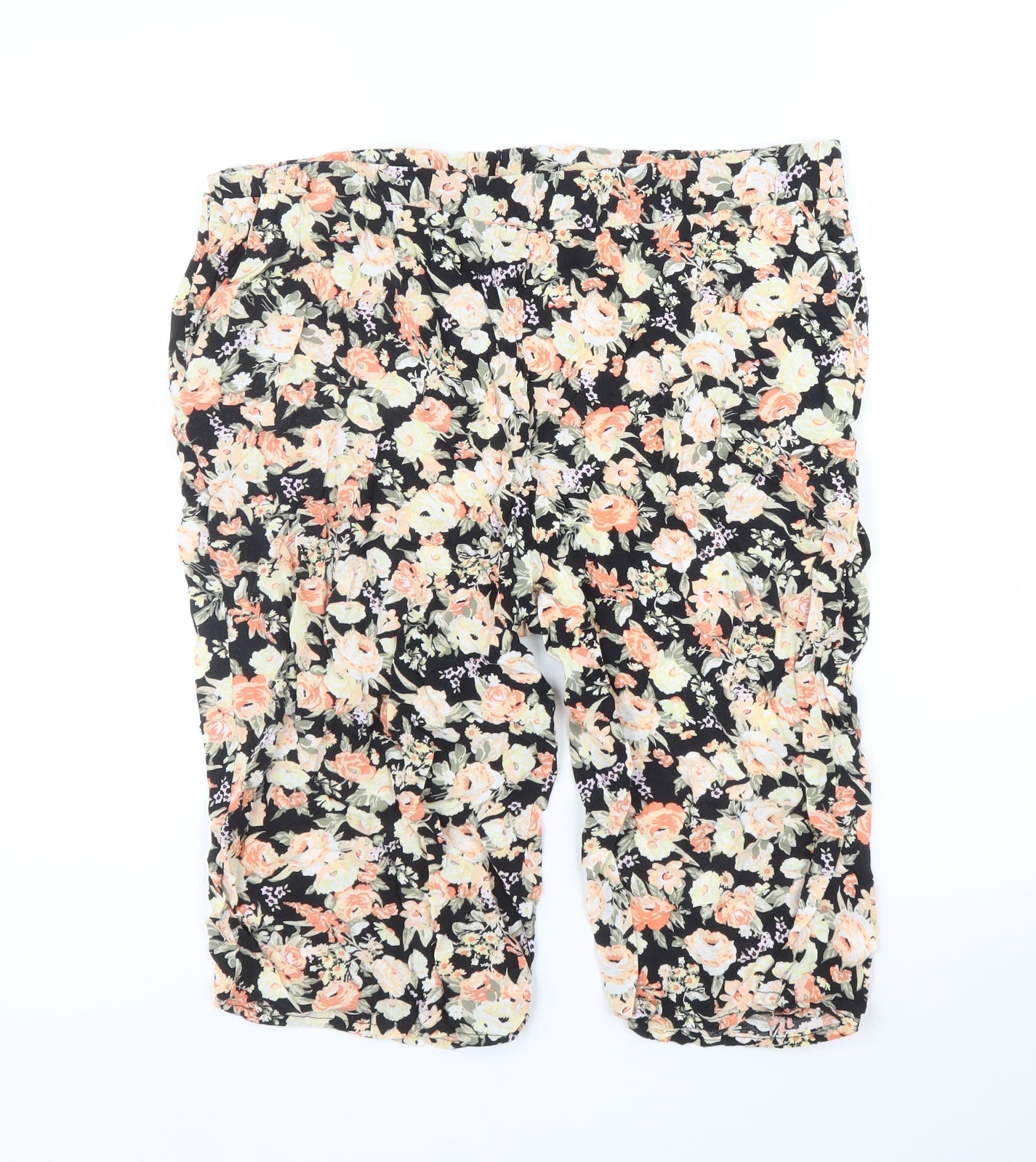 Klass Womens Pink Floral  Capri Trousers Size 14