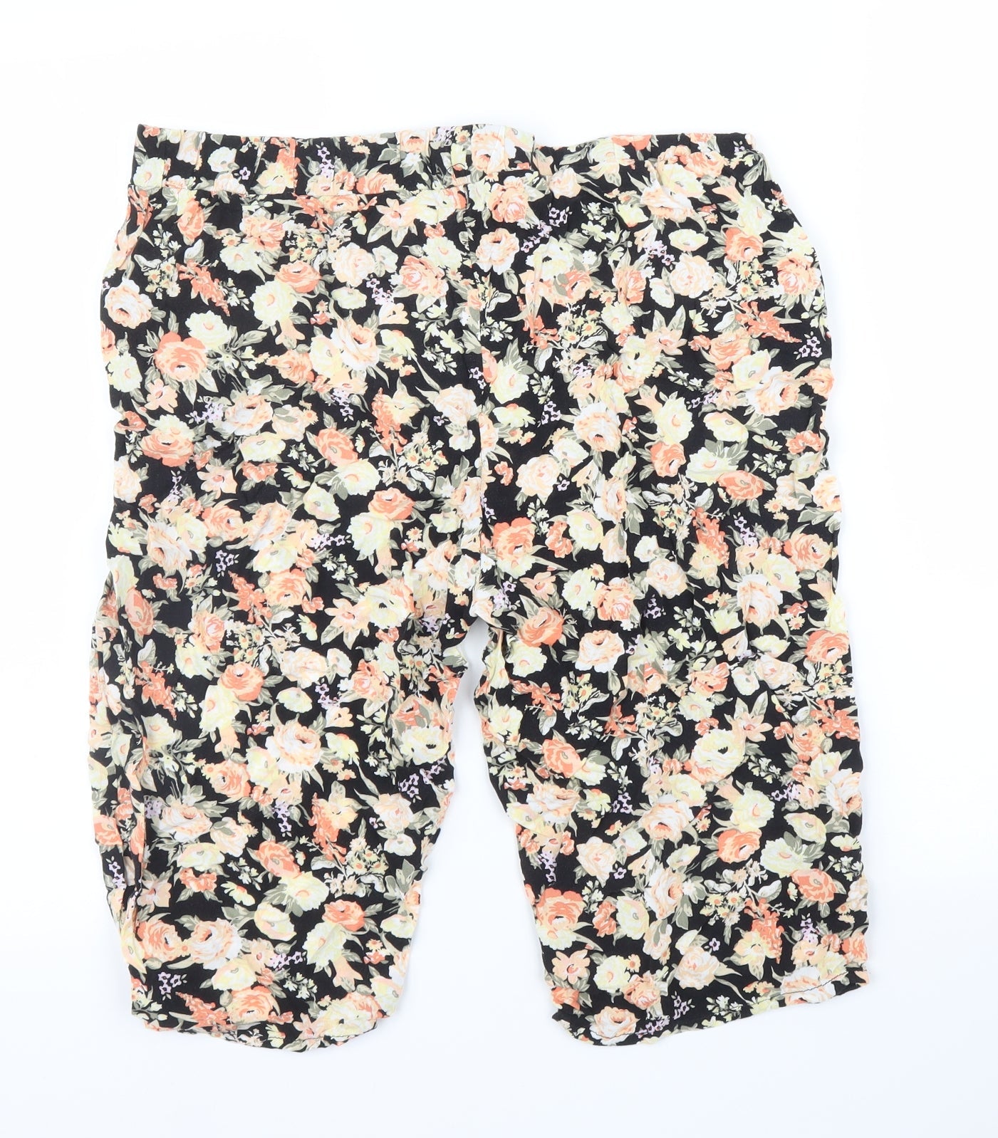 Klass Womens Pink Floral  Capri Trousers Size 14