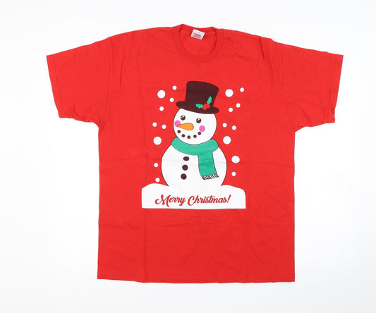Fruit of the Loom Mens Red    T-Shirt Size L
