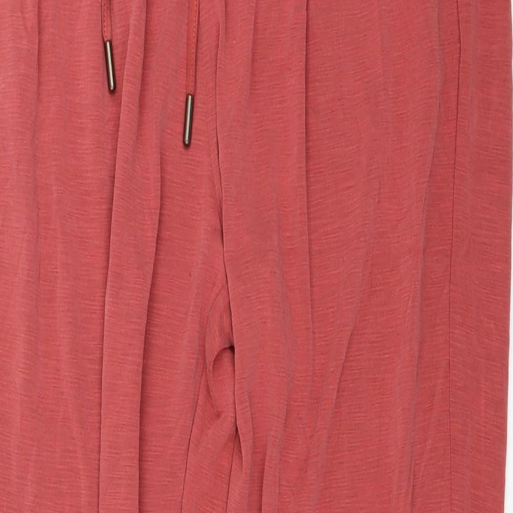 Per Una Womens Red   Jogger Trousers Size 8 L26 in