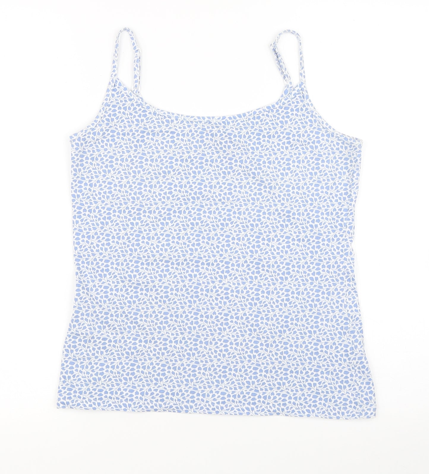 Marks and Spencer Womens Blue Floral  Basic Tank Size 10