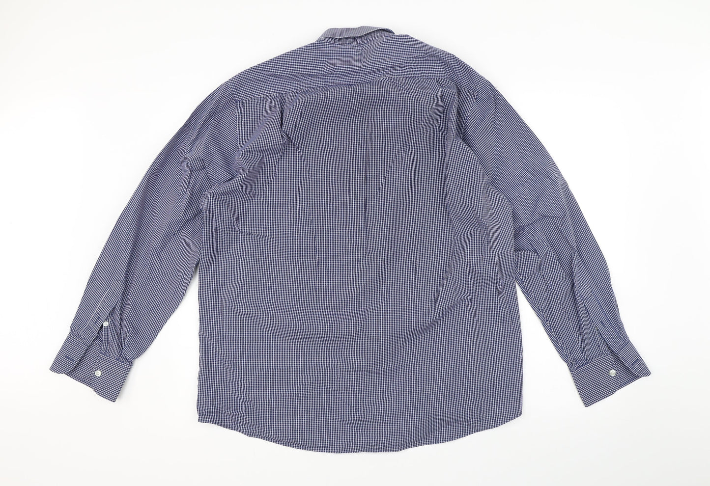 Marks and Spencer Mens Blue    Button-Up Size 16