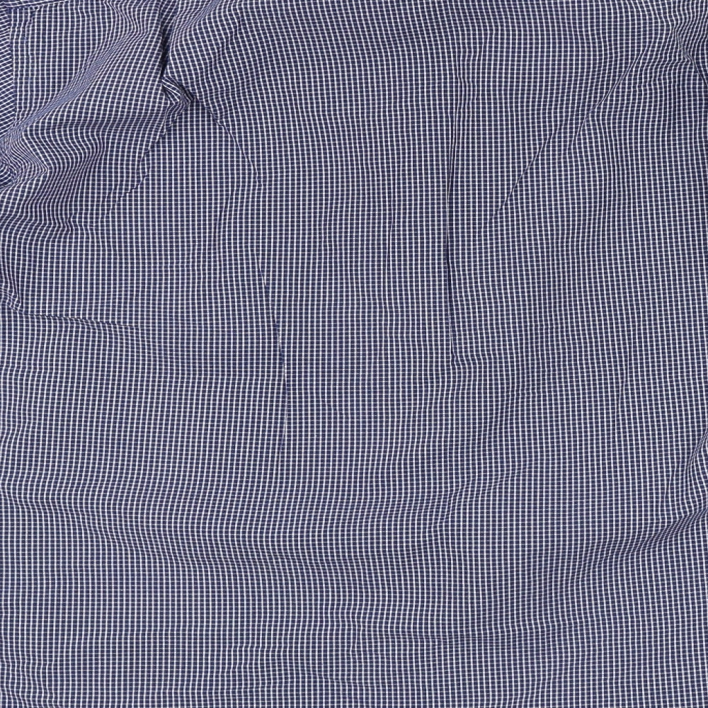 Marks and Spencer Mens Blue    Button-Up Size 16