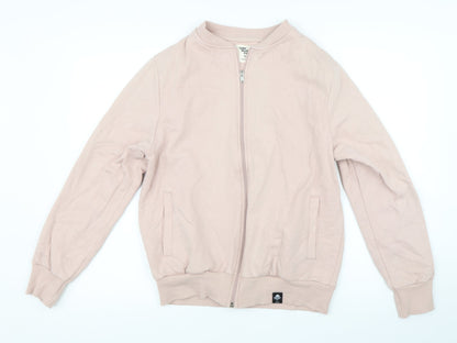 Preloved Cedar Wood State Womens Pink   Full Zip Jumper Size M - Front