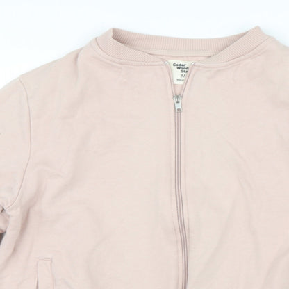 Preloved Cedar Wood State Womens Pink   Full Zip Jumper Size M - Detail
