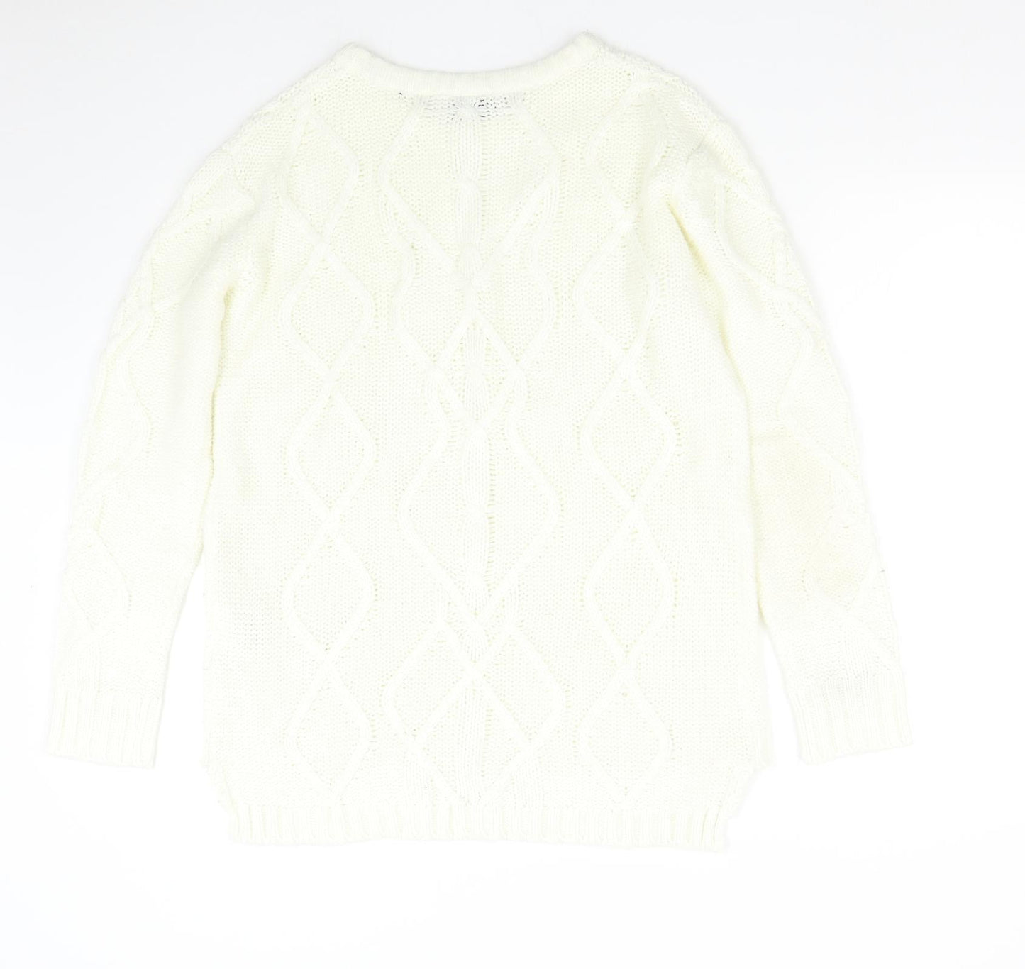Yessica Womens Beige  Knit Pullover Jumper Size XL