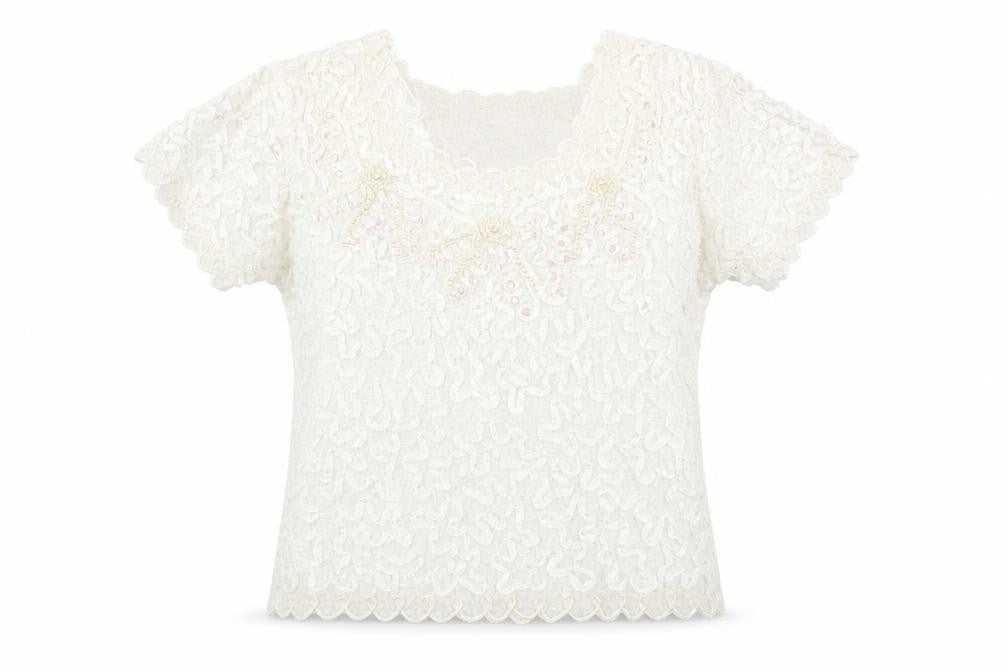 EWM Womens Ivory   Basic Blouse Size 10