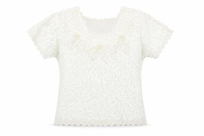 EWM Womens Ivory   Basic Blouse Size 10