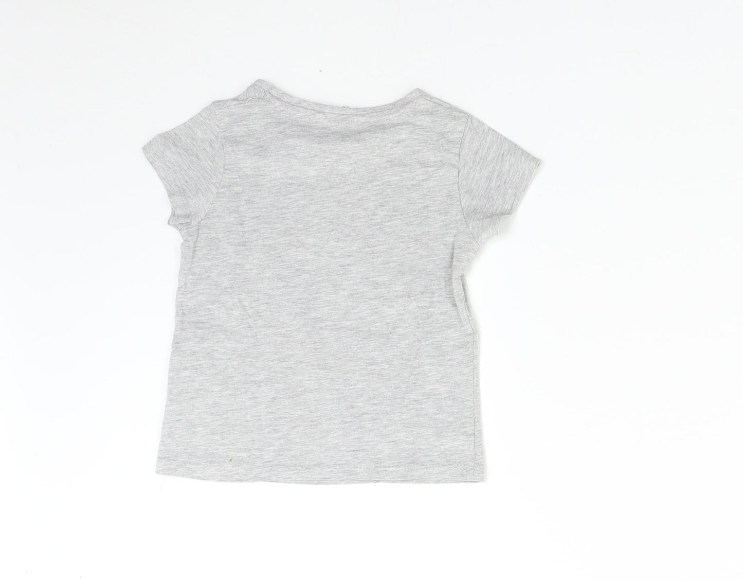 Pep&Co Boys Grey   Basic T-Shirt Size 2-3 Years  - Summer Fun