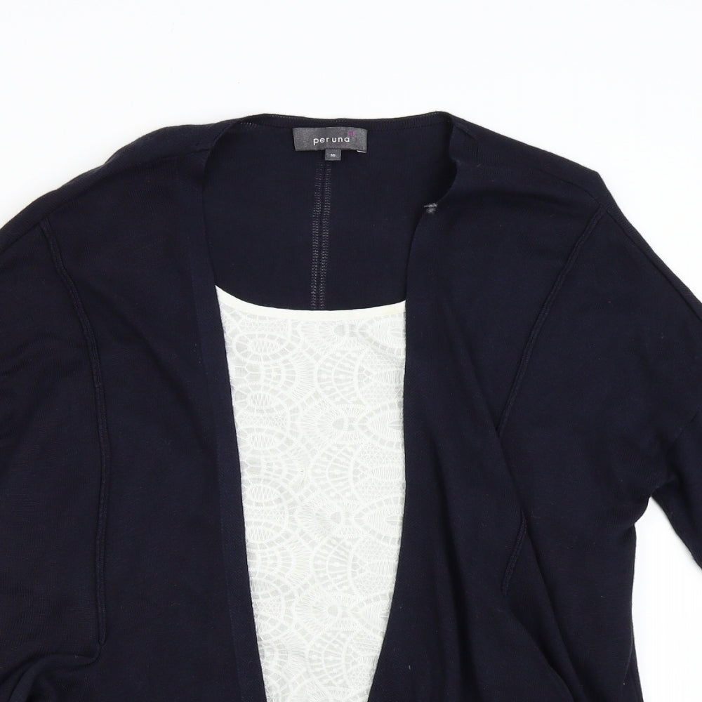 M&S Womens Blue  Knit Pullover Jumper Size 16