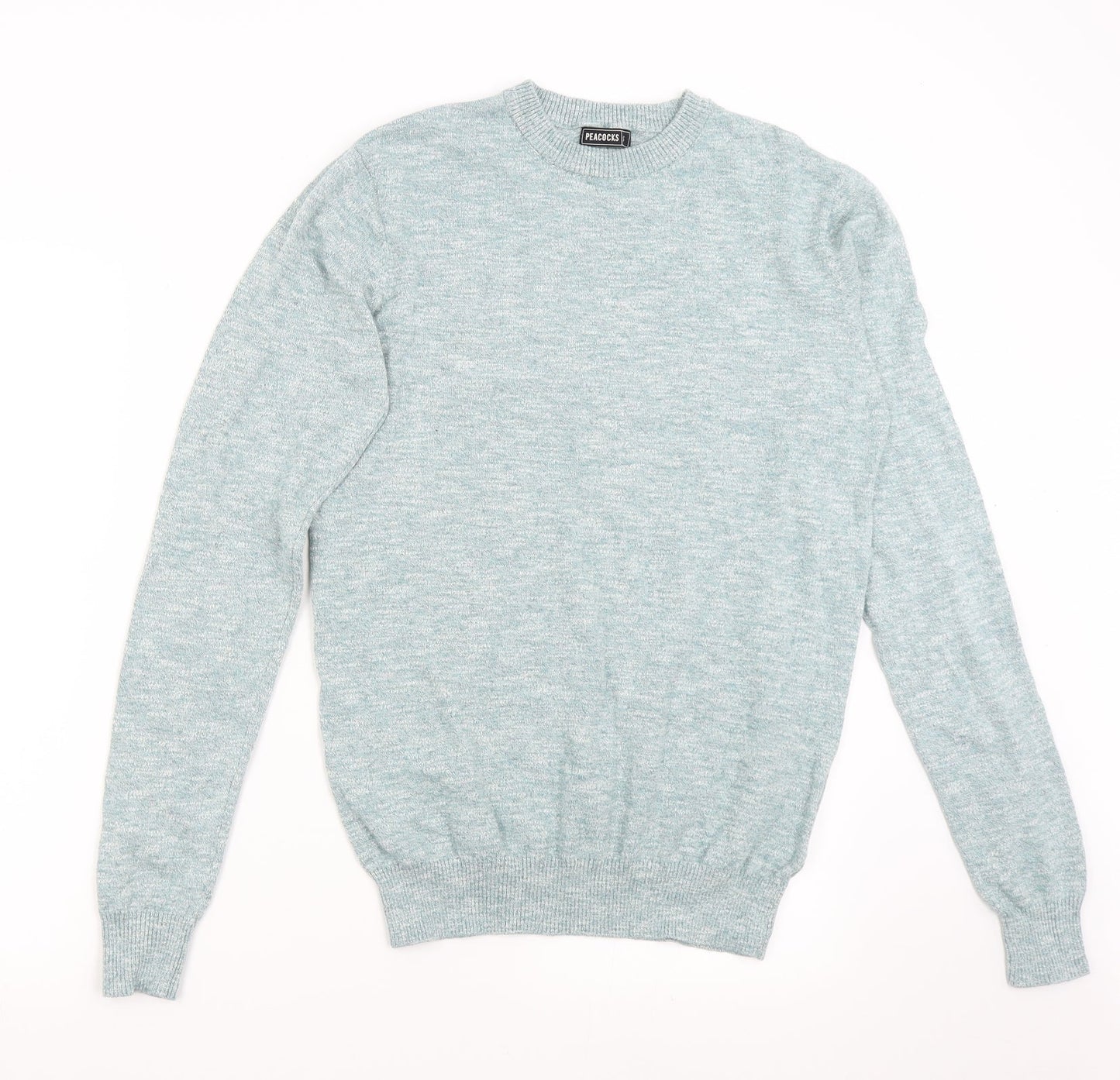 Peacock's Mens Green  Knit Pullover Jumper Size S