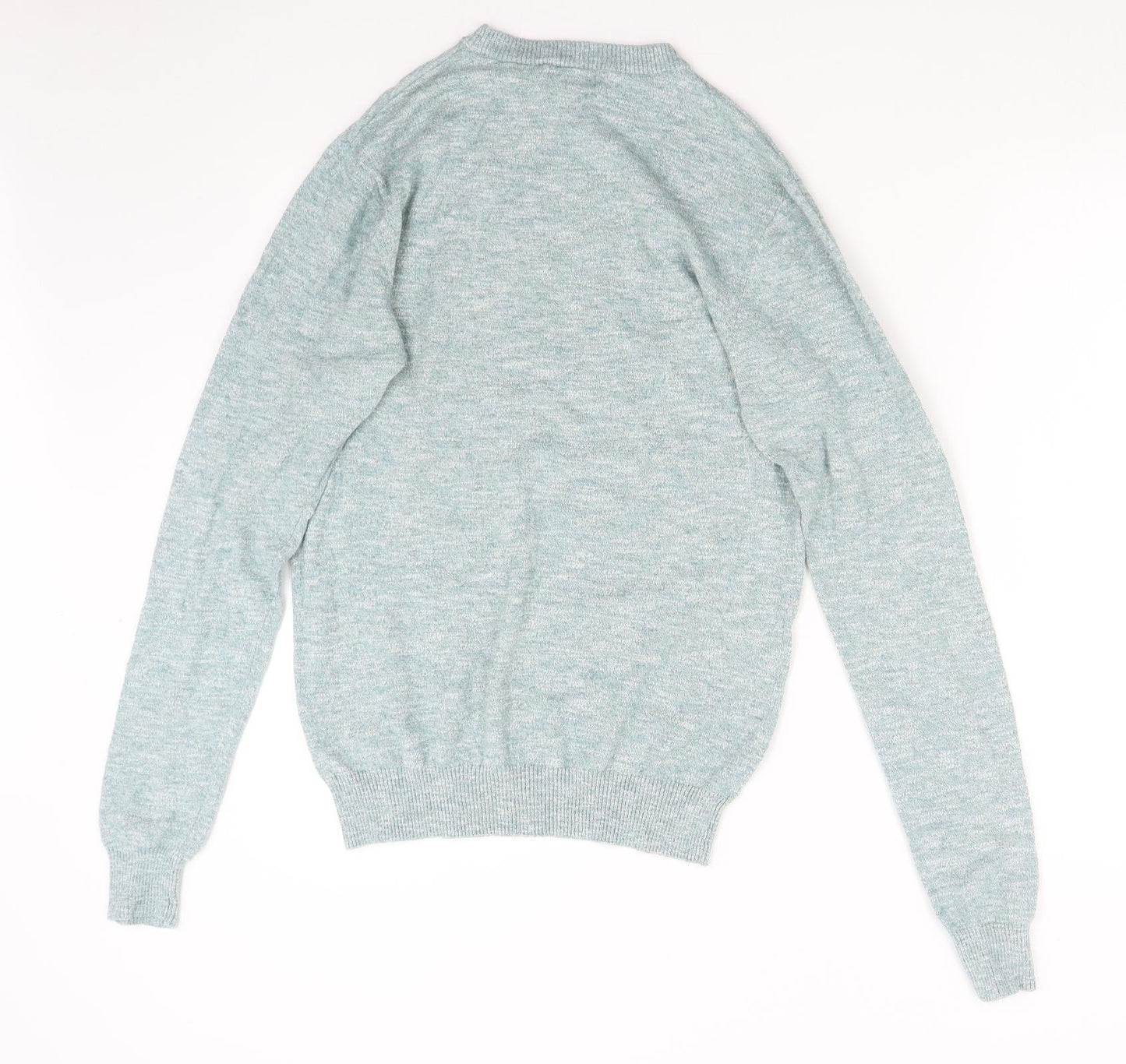 Peacock's Mens Green  Knit Pullover Jumper Size S