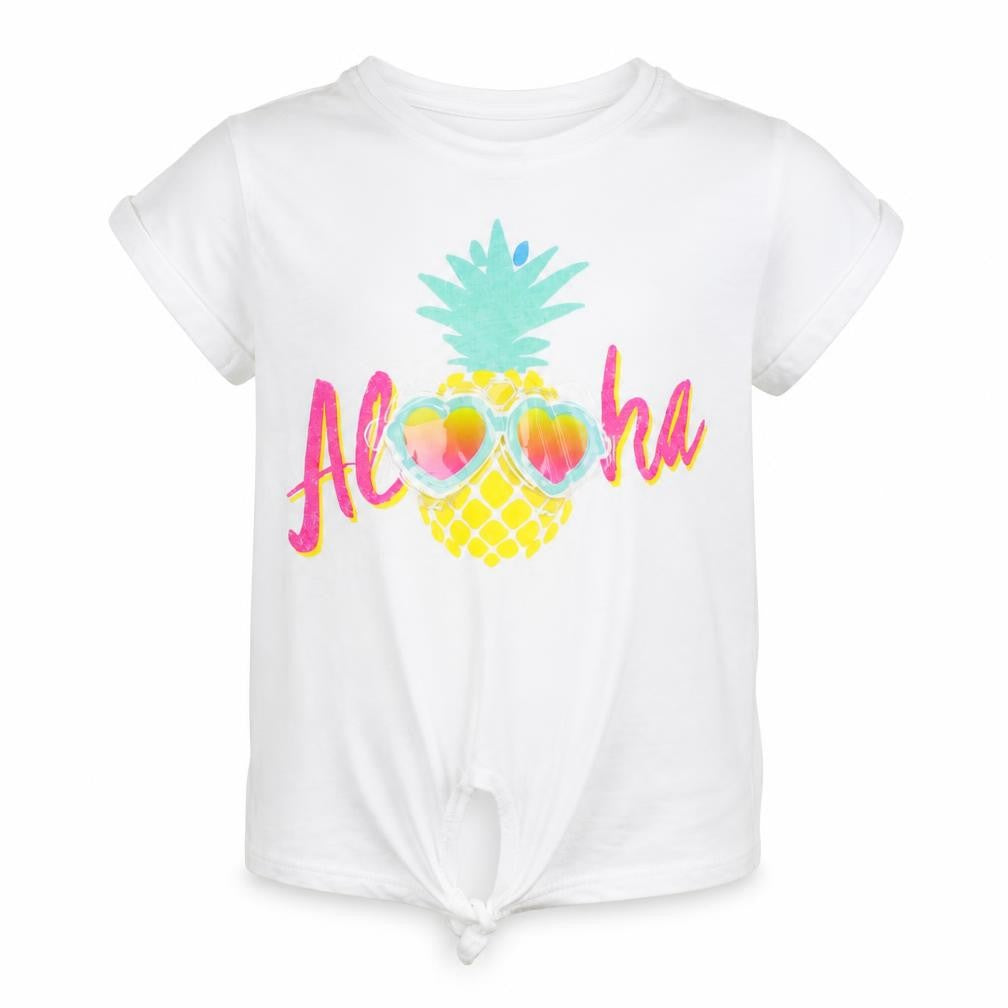 Matalan Girls White   Basic T-Shirt Size 6 Years
