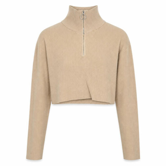 PRETTYLITTLETHING Womens Beige   Pullover Jumper Size S