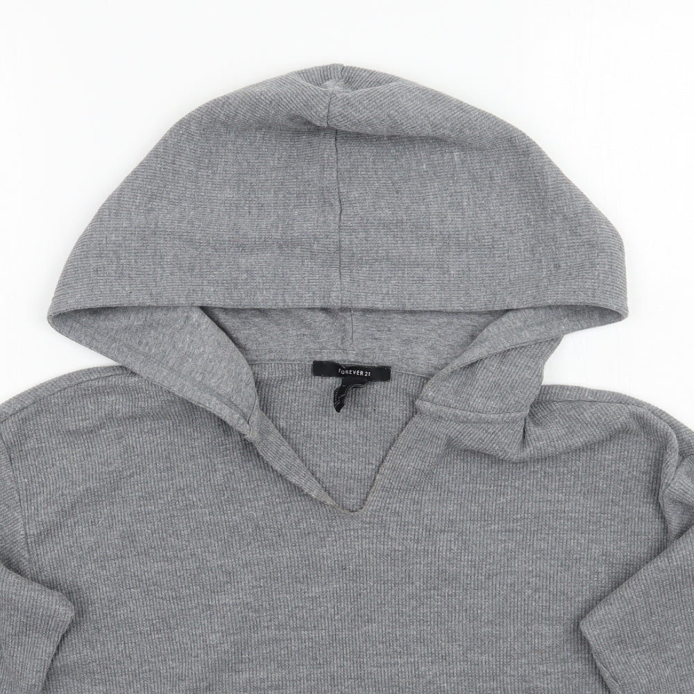 Forever21 Womens Grey   Pullover Hoodie Size S