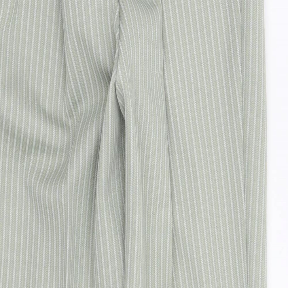 Marks and Spencer Womens Green  Rayon Trousers  Size 12 L26 in