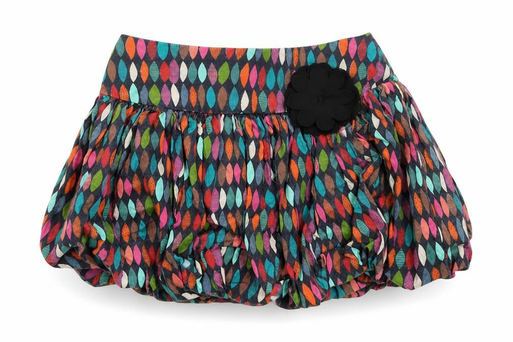 Joos Girls Black Geometric  A-Line Skirt Size 3 Years