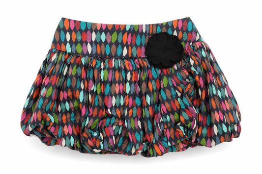Joos Girls Black Geometric  A-Line Skirt Size 3 Years