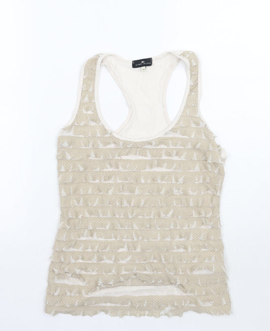 River Island Womens Beige Polka Dot  Basic Tank Size 10