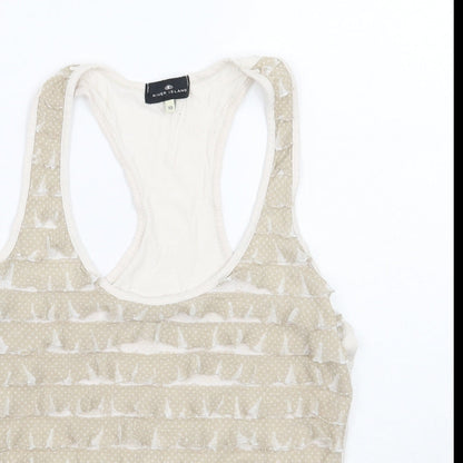 River Island Womens Beige Polka Dot  Basic Tank Size 10