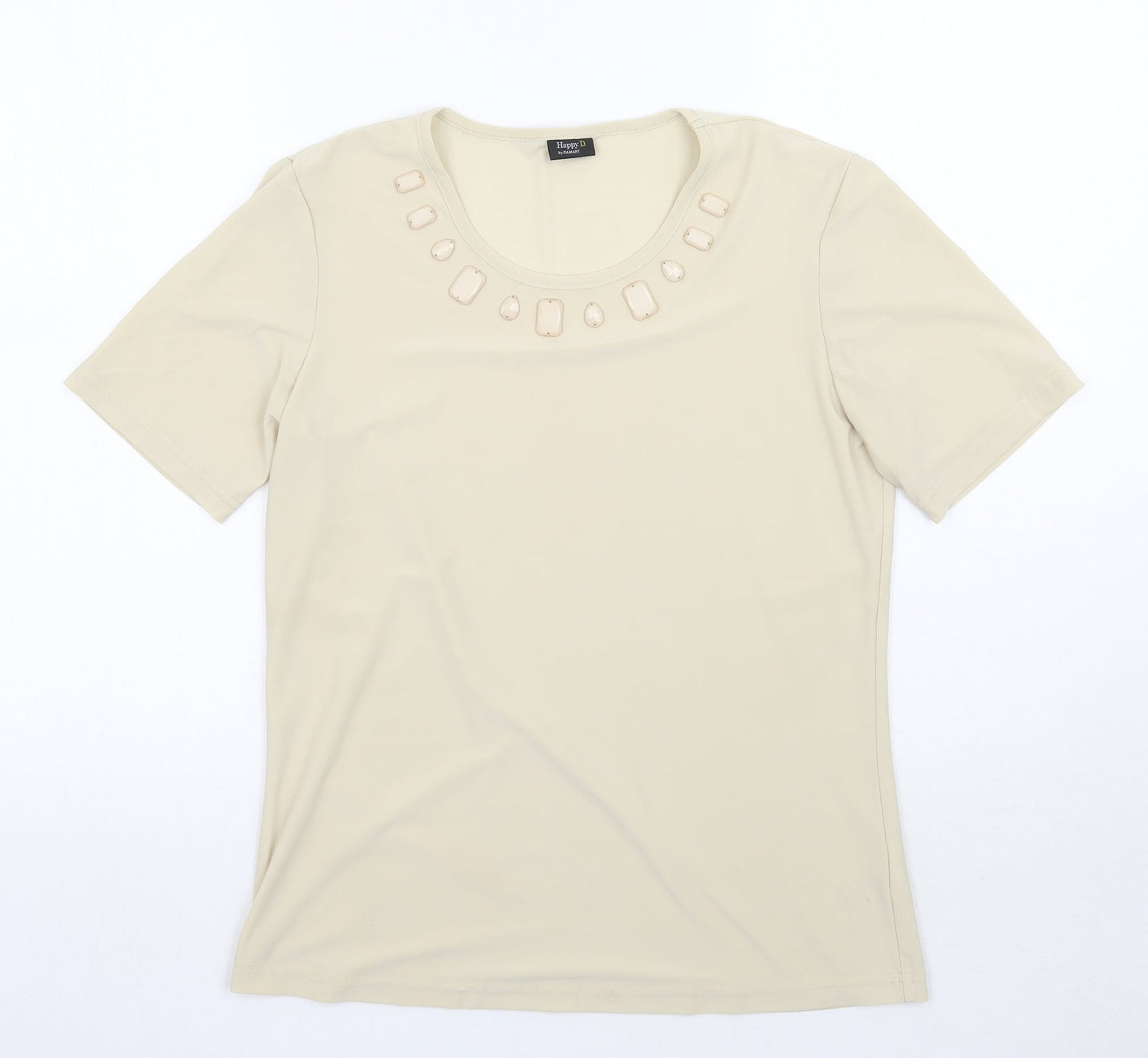 Damart Womens Beige   Basic T-Shirt Size 12