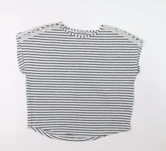 Sainsburys Womens Blue Striped  Pullover Sweatshirt Size 12