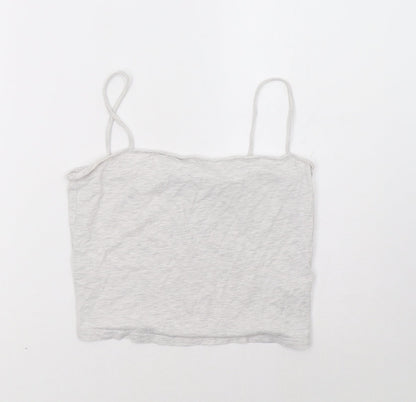 Preloved H&M Womens Grey   Basic Tank Size M - Front