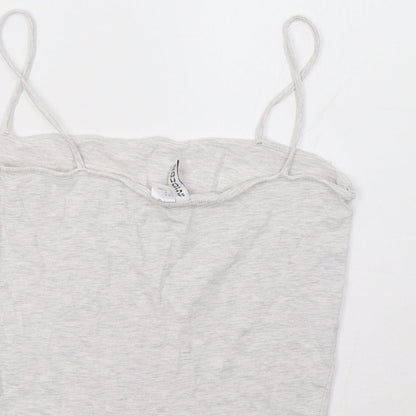 Preloved H&M Womens Grey   Basic Tank Size M - Label