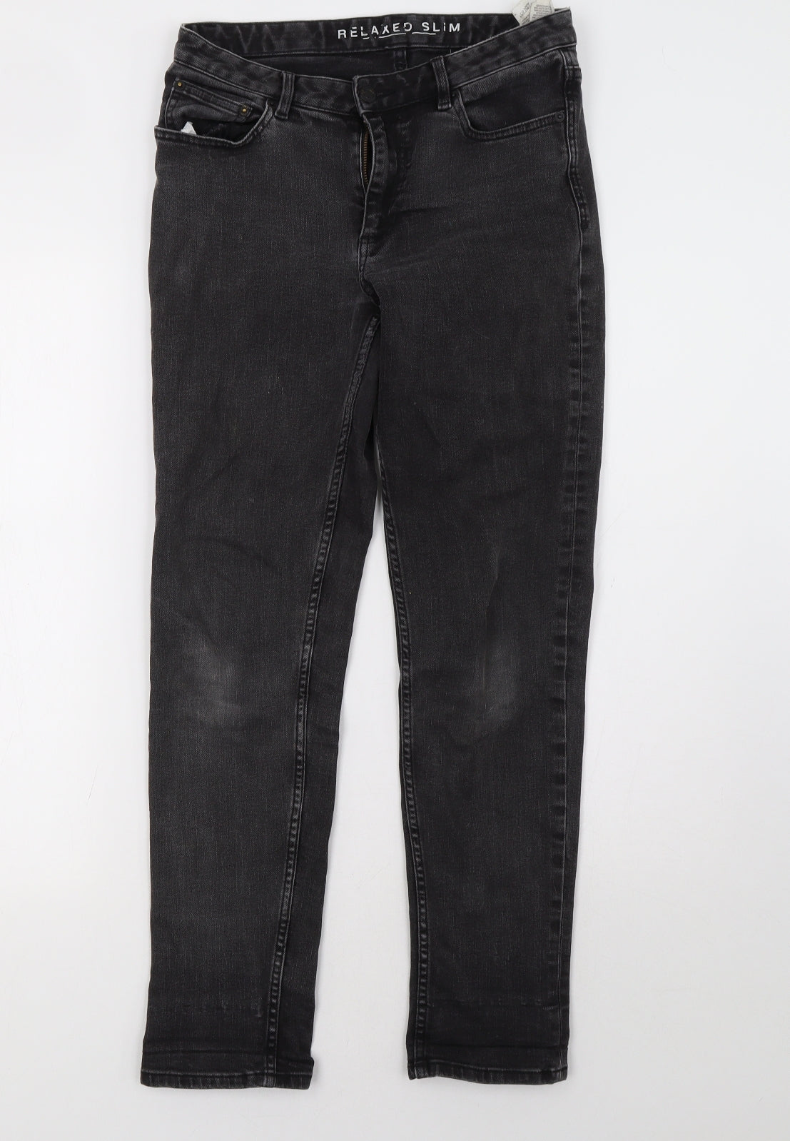 Marks and Spencer Womens Black   Straight Jeans Size 8 L30 in