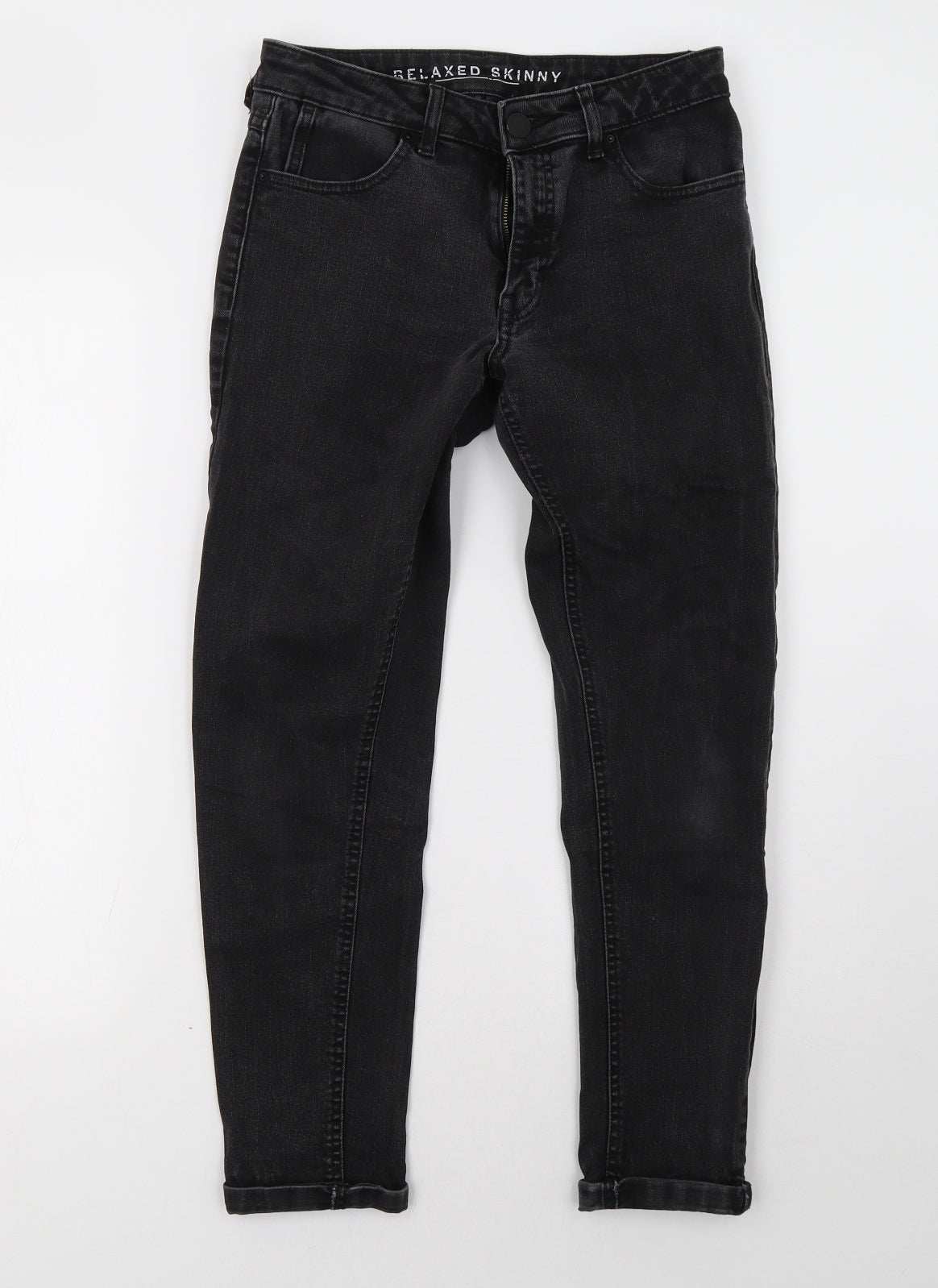 Marks and Spencer Womens Black   Straight Jeans Size 8 L27 in