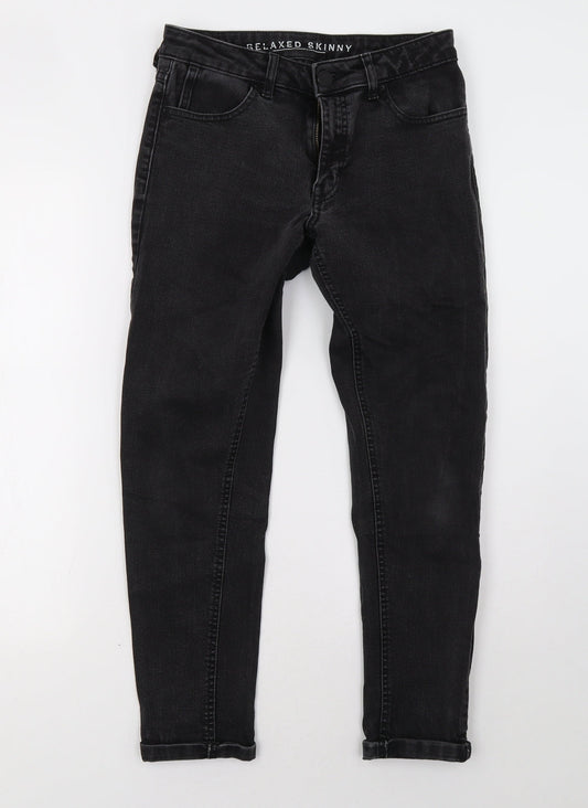 Marks and Spencer Womens Black   Straight Jeans Size 8 L27 in