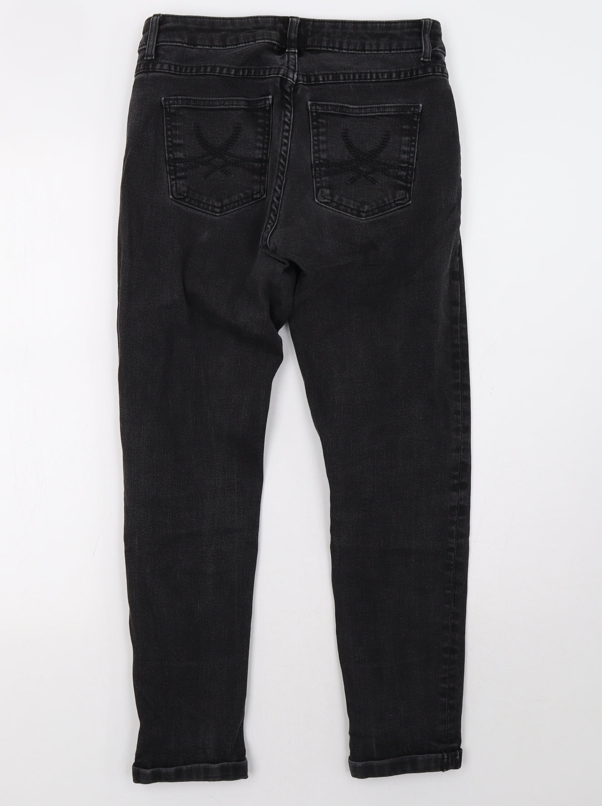 Marks and Spencer Womens Black   Straight Jeans Size 8 L27 in