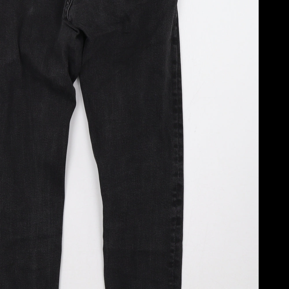 Marks and Spencer Womens Black   Straight Jeans Size 8 L27 in
