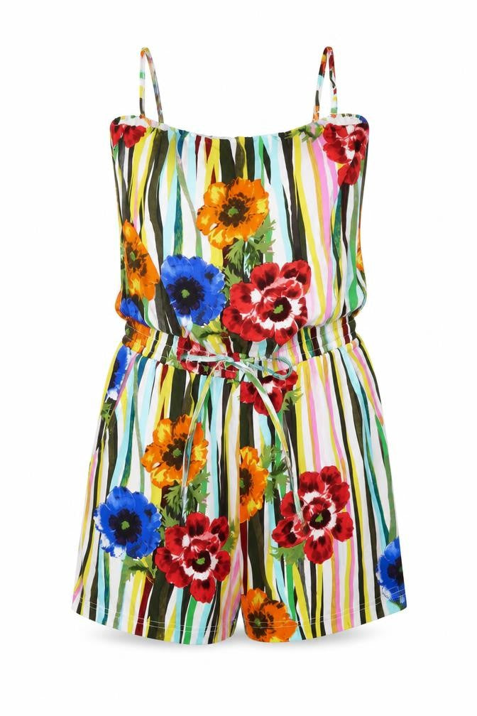 BODYFLIRT Womens Multicoloured Striped  Romper One-Piece Size S