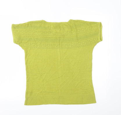 Preloved Debenhams Womens Green   Basic Blouse Size 14 - Back