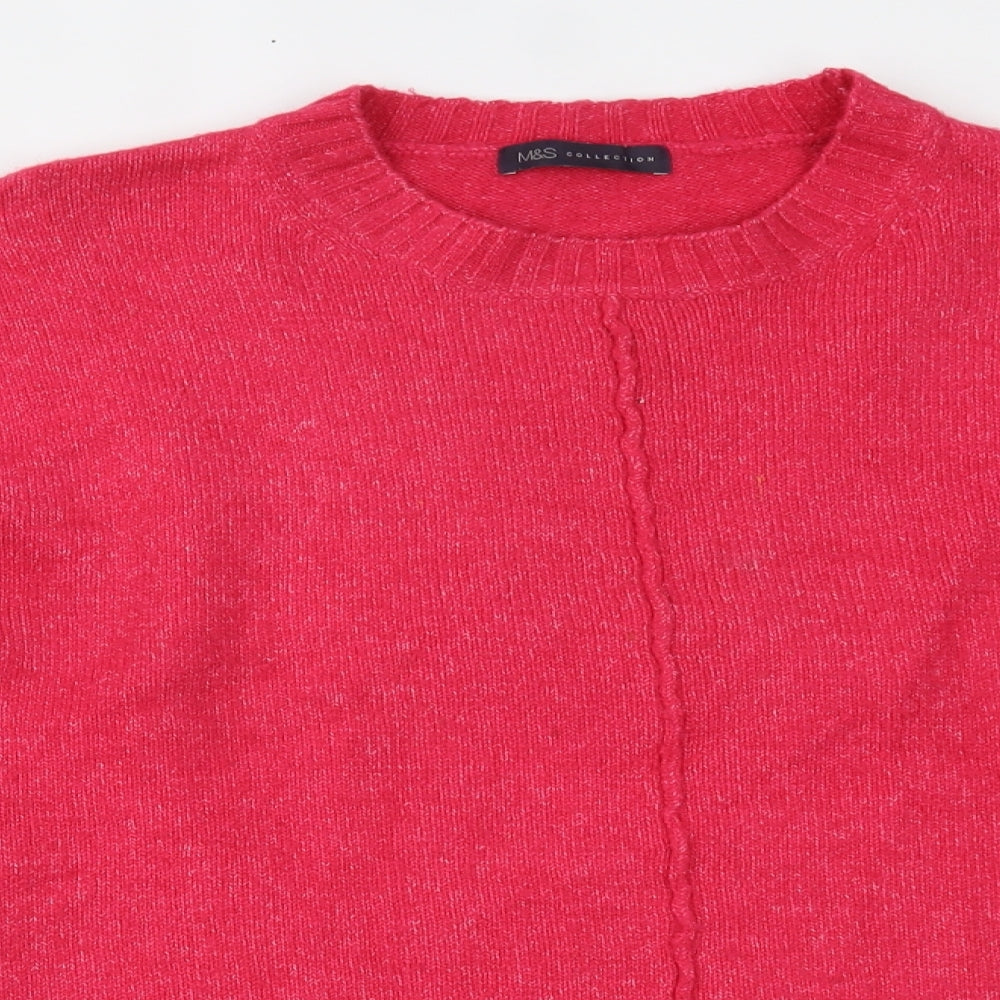 Marks and Spencer Womens Pink   Pullover Jumper Size L