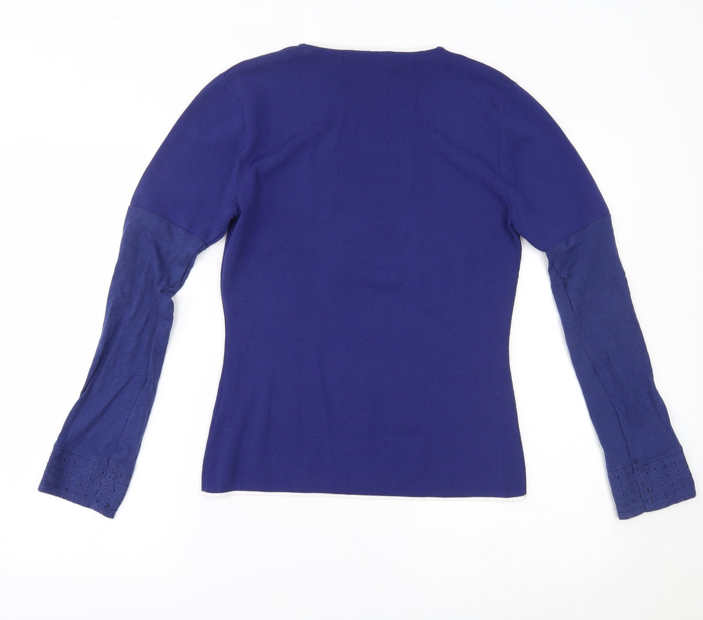 JUST ELEGANCE Womens Blue   Basic Blouse Size S