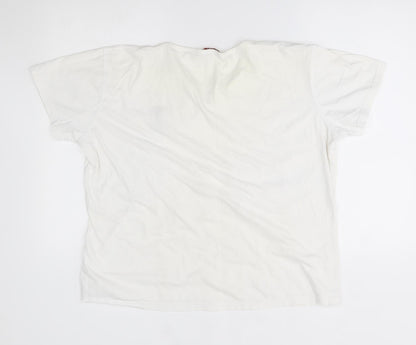 EWM Womens White   Basic T-Shirt Size XL
