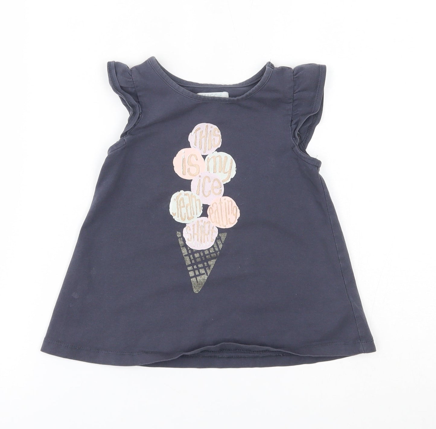 Maggie & Zoe Girls Blue   Basic Blouse Size 3-4 Years