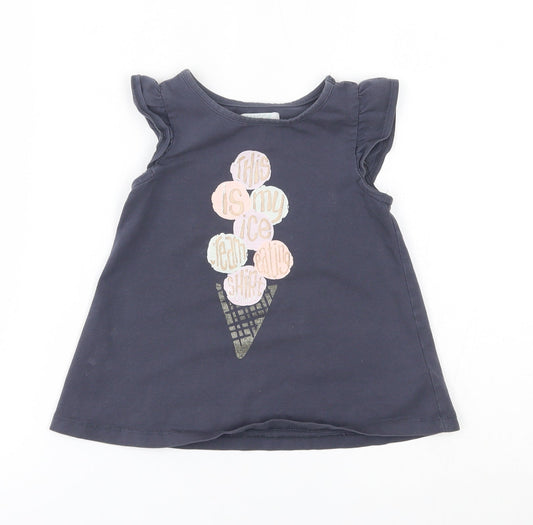 Maggie & Zoe Girls Blue   Basic Blouse Size 3-4 Years