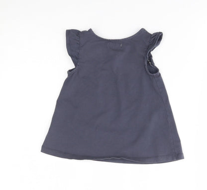 Maggie & Zoe Girls Blue   Basic Blouse Size 3-4 Years