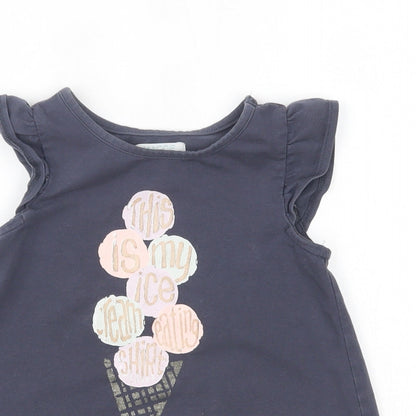Maggie & Zoe Girls Blue   Basic Blouse Size 3-4 Years