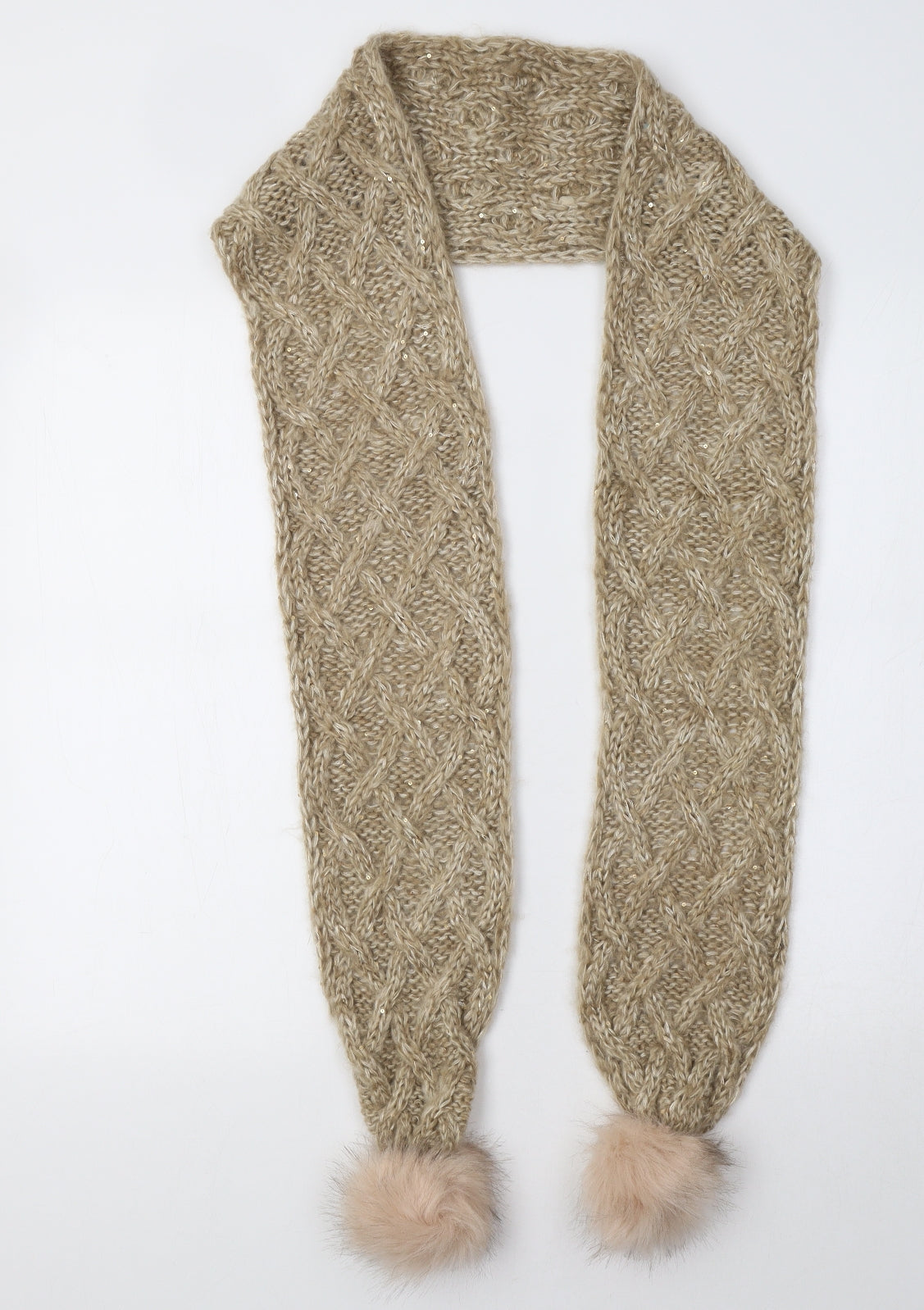 Preworn Womens Beige    Scarf