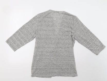 Preloved George Womens Grey   Cardigan Jumper Size 18 - Back